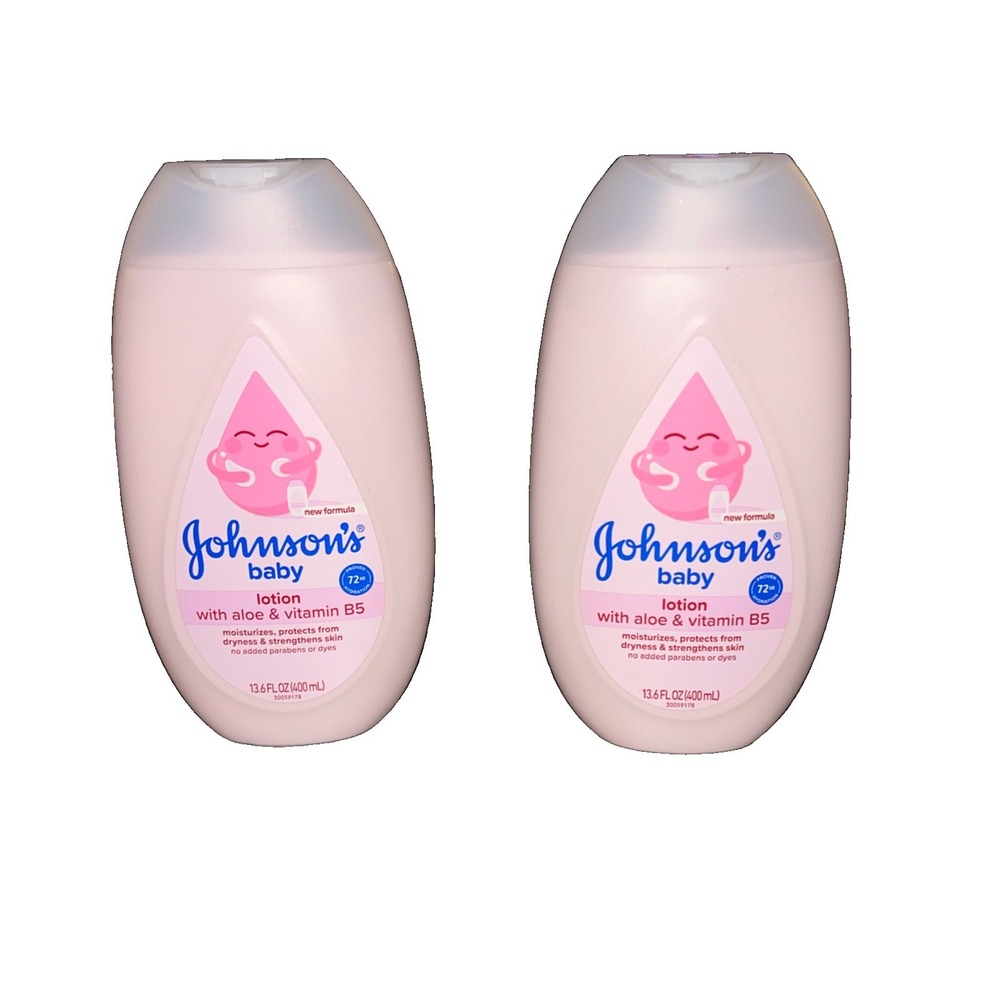 Johnson's Baby Lotion with Coconut Oil, Aloe Vera & Vitamin B5, 13.6 fl oz 2 Pk